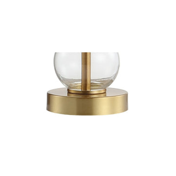 February 21" Glass/Metal LED Table Lamp